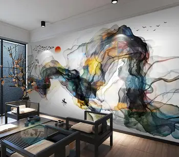 

[Self-Adhesive] 3D Chinese Ink Painting WG634 Wall Paper mural Wall Print Decal Wall Murals Belly