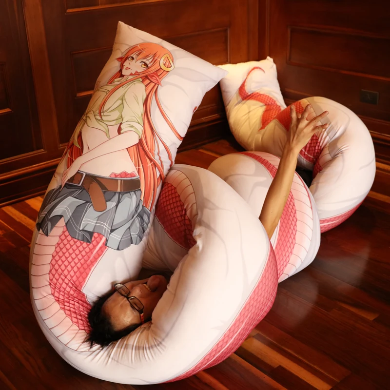 

Japan Anime Monsterr Musume no Iru Nichijou Sexy Girl 7m Pillow Case Cover Miia Dakimakura 7meters Snake Long Dakimakura Gift