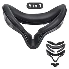 5in1 rosto capa de lente interface facial suporte anti-vazamento nariz pad conjunto para oculus quest vr acessórios