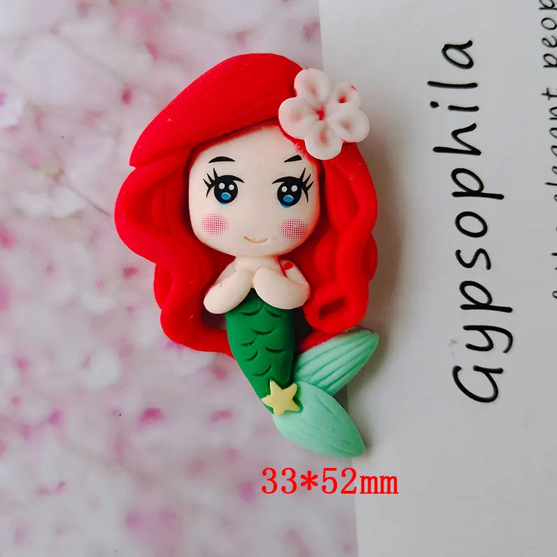 Flat back resin cartoon Princess hair clothes accessories DIY resin girl ornaments 5pcs/lot doll handmade accessories