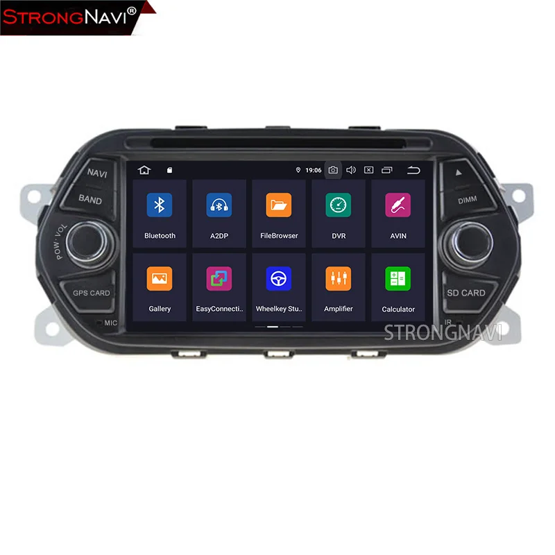 7 дюймов Android 9,0 автомобильный DVD мультимедиаплеер для FIAT Tipo Egea автомобильный Радио плеер с wifi Bluetooth gps навигация