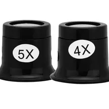 4X 5X Ювелирная Лупа карманный инструмент для ремонта часов увеличительное стекло, лупа объектив лупа часы запчасти инструмент для часовщика