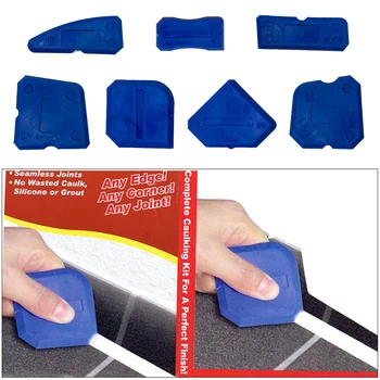 

NewNEW 4/5/9pcs Window Door Silicone Glass Cement Scraper Tool Silicone Sealant Spreader Spatula Scraper Cement Removal Tool Kit