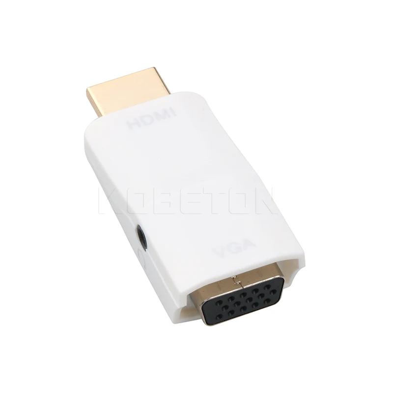 Переходник HDMI в VGA переходник штырь гнездо с аудиокабелем для ПК ноутбука