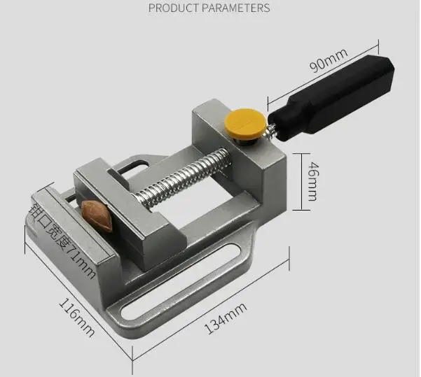 Универсальная скамейка тиски Алюминиевый мини настольный винт плоский зажим плоскогубцы для сверла Стенд Ручка гравировка верстак DIY деревообрабатывающий инструмент