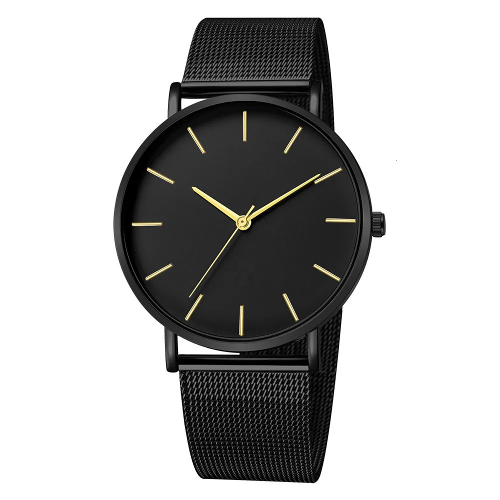 

In stock luxury men's watch men's mesh ultra-thin stainless steel quartz watch men's watch reloj hombre relogio masculino