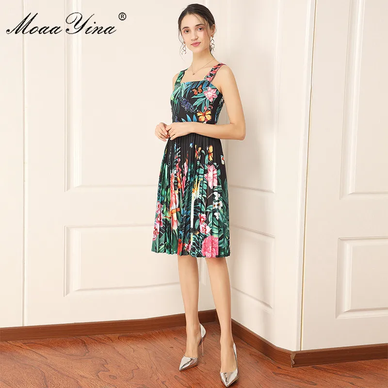 MoaaYina Fashion Designer dress Summer Women's