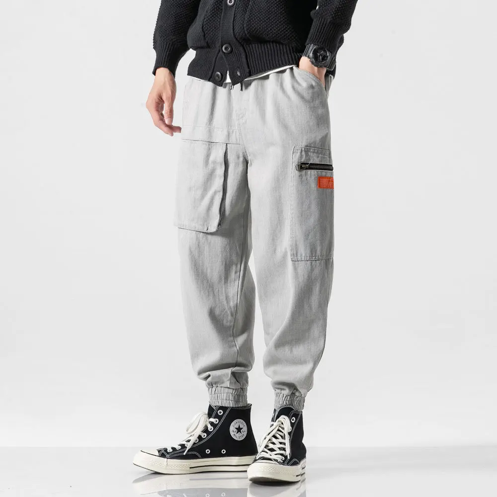 

Panda Stock Shu 2019 Autumn And Winter New Style Bib Overall Men Large Pocket Loose-Fit Trousers Beam Leg Casual Pants Men's