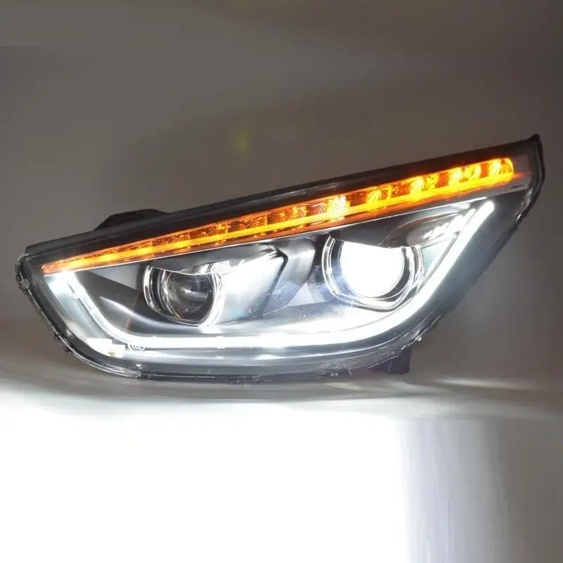Luces Para Стайлинг Drl автозапчасти Assessoires лампы светодиодные ходовые фары автомобильные фары в сборе 17 18 для hyundai IX35