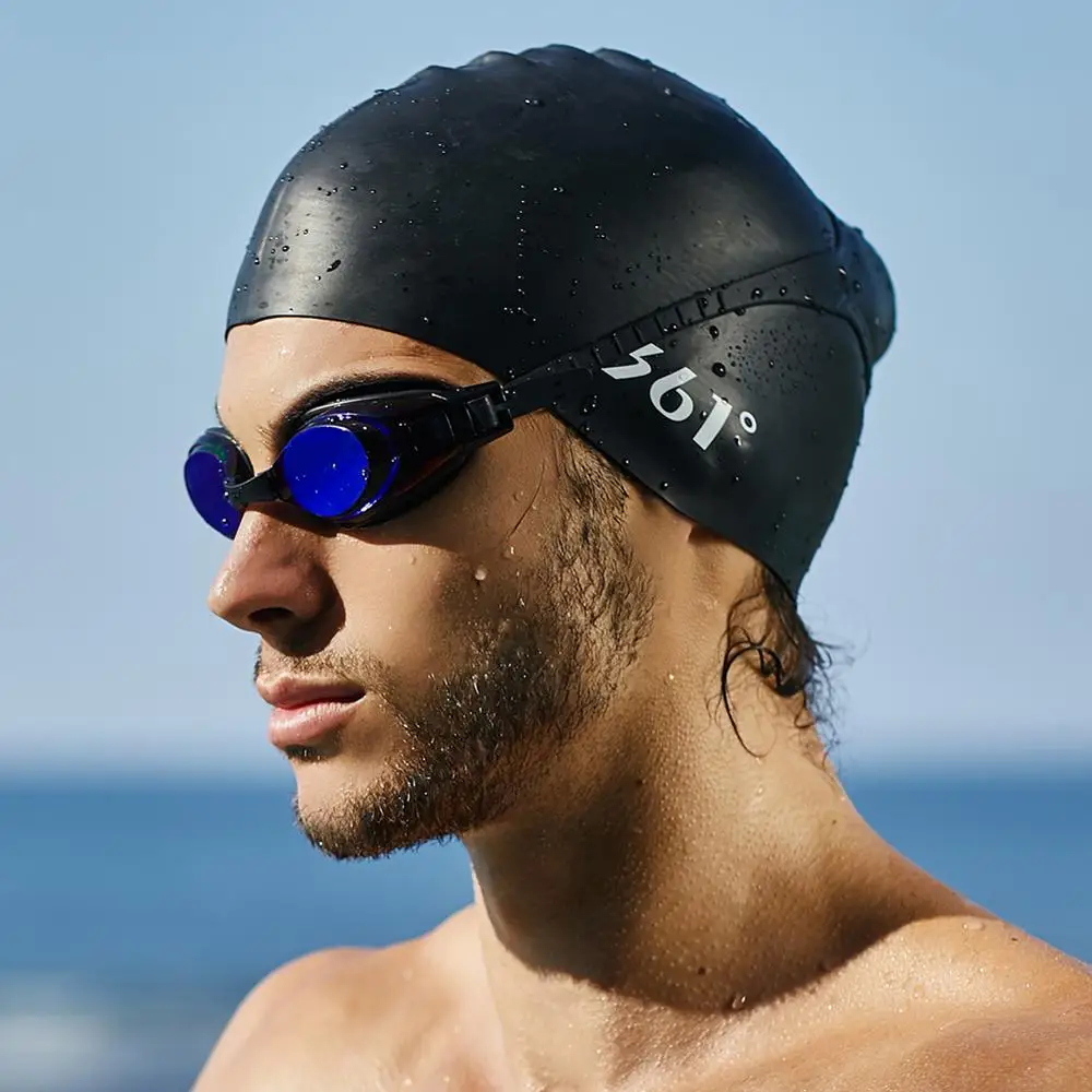 361 Silicone Swim Cap for Men & Women Waterproof Soft Swimming Caps for Adult & Youth Boys Girls