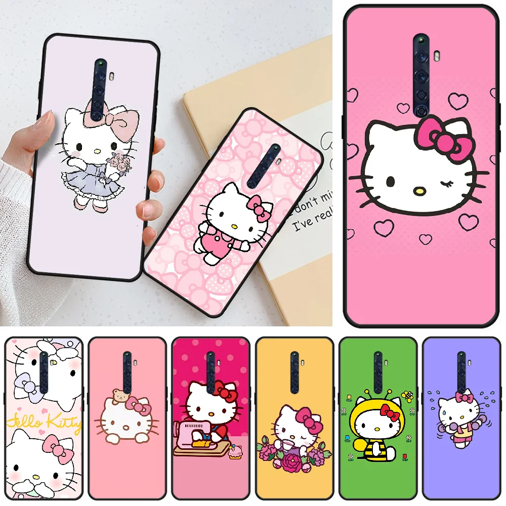 

OFFeier Lovely pink Hello Kitty DIY Painted Bling Phone Case For OPPO R9 R9S 9S PLUS 11 11 plus 11S 11S PLUS 15 Normal 17 17pro