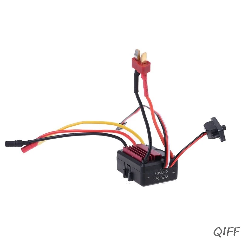 35A бесщеточный двигатель ESC водонепроницаемый 2-3S Lipo программируемый для 1/14 1/16 RC автомобиля