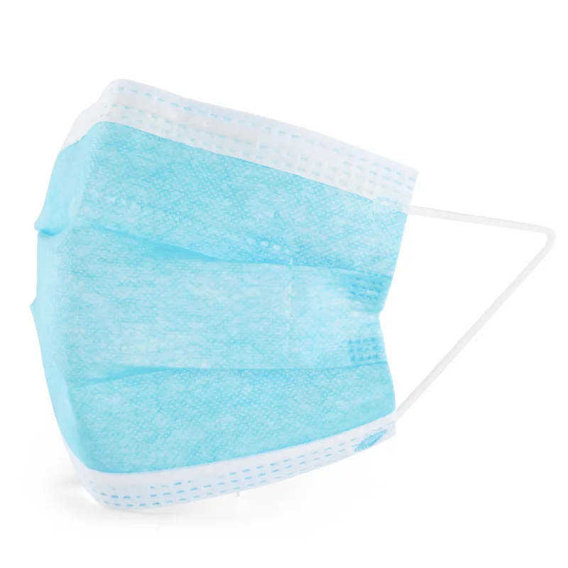 

Disposable Face Masks with Elastic Ear Loop 3 Ply Breathable And Comfortable for Blocking Dust Air Pollution Protection Pack Of