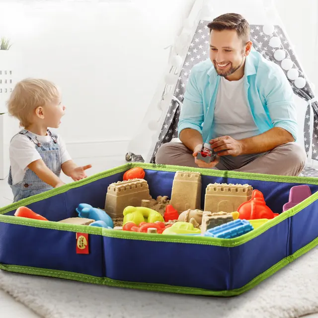 Children Indoor Play Sand Beach Toy Storage Bag Sand Shovel Tool Mold Set Starry Sky Sand Indoor Castle Beach Sandbox Toys New 2