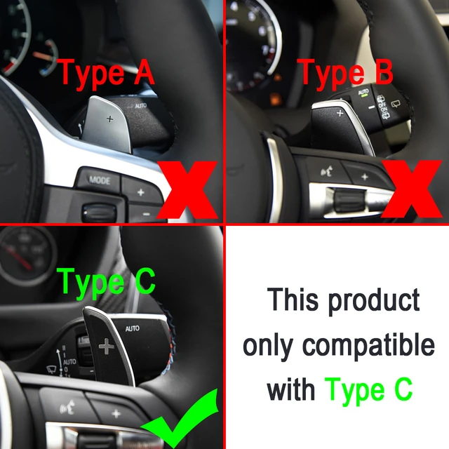 Carro Volante Paddle Shift Extensão Shifters, DSG Adesivo, Fit