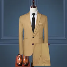 Деловой повседневный мужской костюм, комплект из 2 предметов и одна куртка, тонкие прямые хлопковые мужские пальто