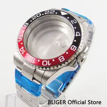 BLIGER из нержавеющей стали 43 мм корпус часов с сапфировым защитное стекло+ браслет для часов подходит для движения MIYOTA