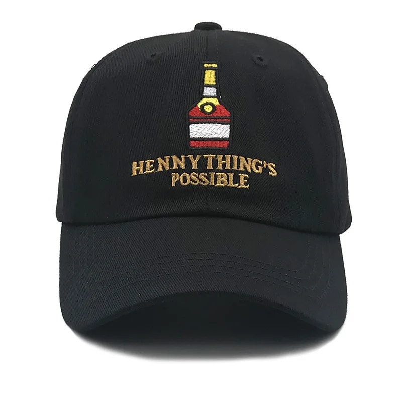 HENNYTHING приходят в бутылку вина унисекс креативные бейсболки бейсболка для мужчин и женщин шляпы езды бар сделать друзей бутылки вина Q116