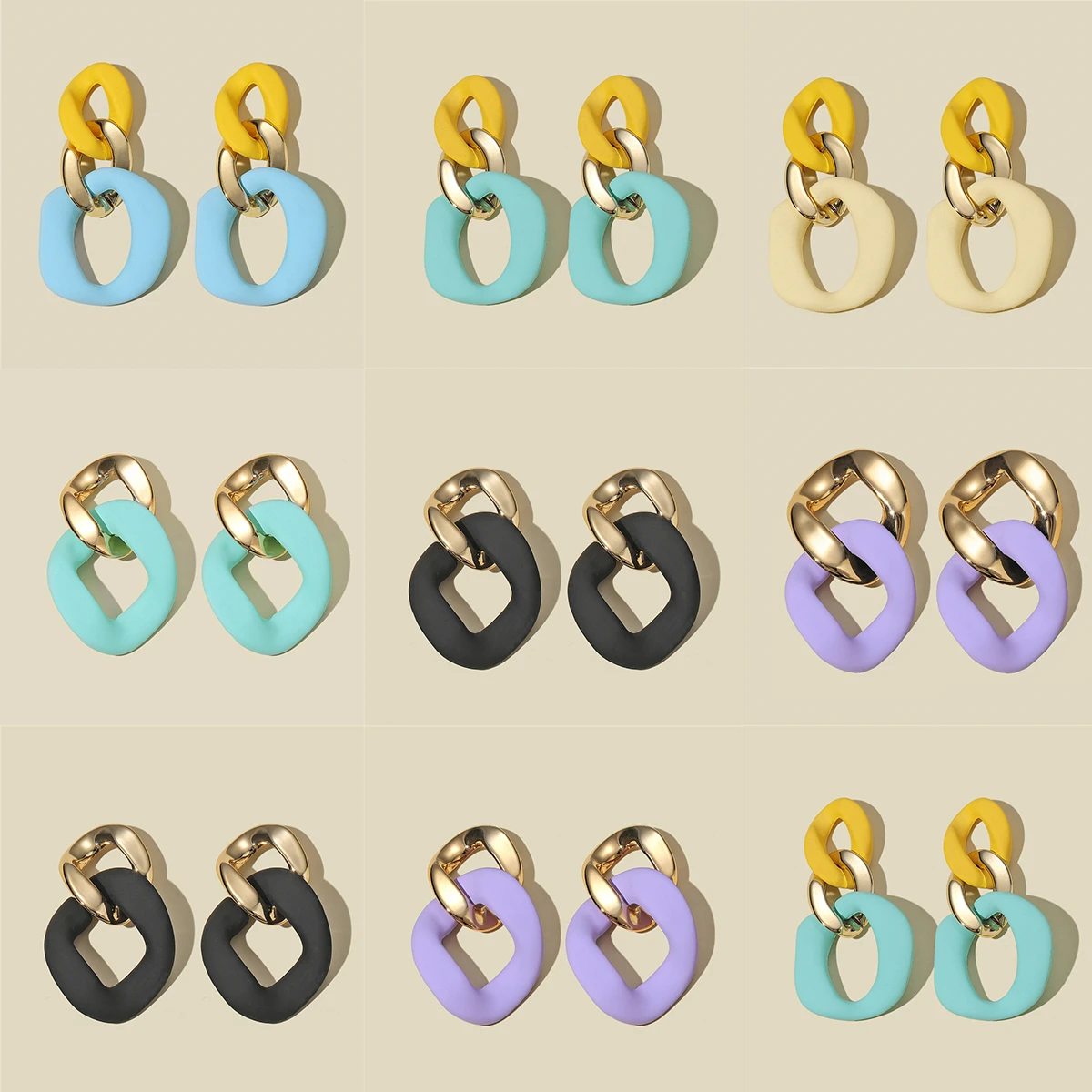Pendientes Colgantes Acrílicos De Color Caramelo Hechos A De Pendientes Colgantes Acrílicos De Color Caramelo Hechos A De