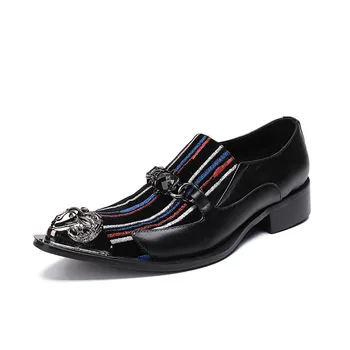 

Zapatillas Cow Leather Shoes Man Casual Loafers Korean Style Pointed Toe Fashion Shoes Man