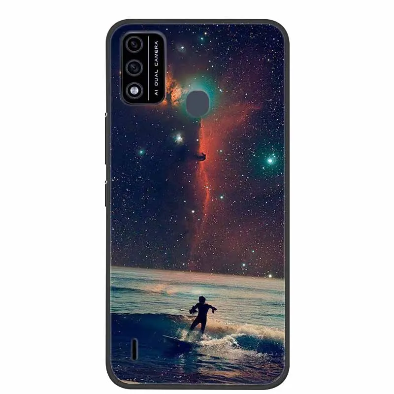 For Itel A48 Case Soft Silicone Cool Cartoon Case For Itel A48 Back Cover for ITEL A 48 Cases Fashion TPU Phone Fundas New Capa phone pouch for running Cases & Covers