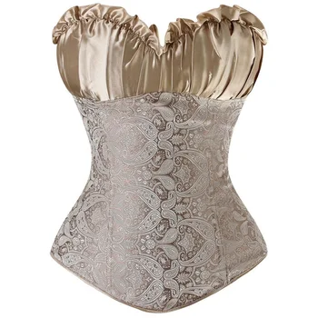 

Paisley pattern corset's abdomen corset shaping top
