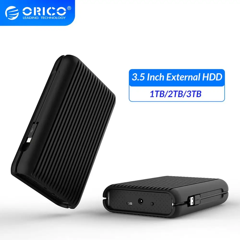 Внешний жесткий диск ORICO 3 5 дюйма HDD 1 ТБ 2 USB C HD USB3.1 Gen2 10 Гбит/с кабель Type-C с