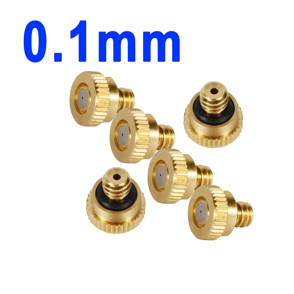 Thread 10-24UNC Brass Atomizing Lawn Mist Sprinkler Gardening Spray Nozzle misting fog nozzle Cooling Humidifying Cooling Nozzle 