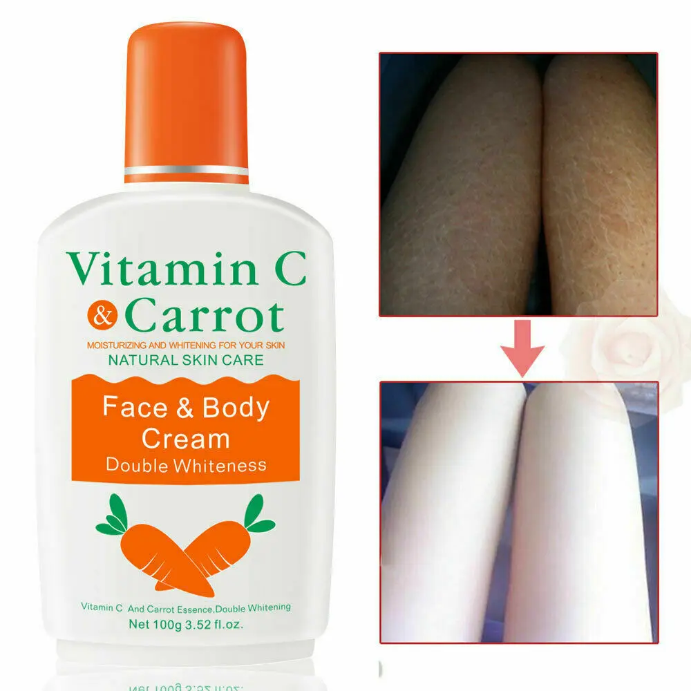 1 шт. распродажа унисекс эффективный Витамин С морковь отбеливающий для лица отбеливающий кожу тела отбеливающий увлажняющий лосьон для тела Осветляющий крем для кожи