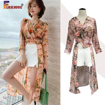 

Two Piece Pants Set Women Summer Holiday Honeymoon Date Floral Print Office Lady Two Piece Tops And Shorts Sets Outfits