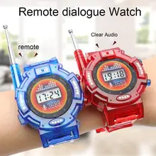 2pcs Talkie walkie Montre Jouets 7 En 1 Camouflage 2 Voies Radios Mini Talkie walkie Pour Enfants Smart Interphone Horloge Enfants Jouet Cadeau