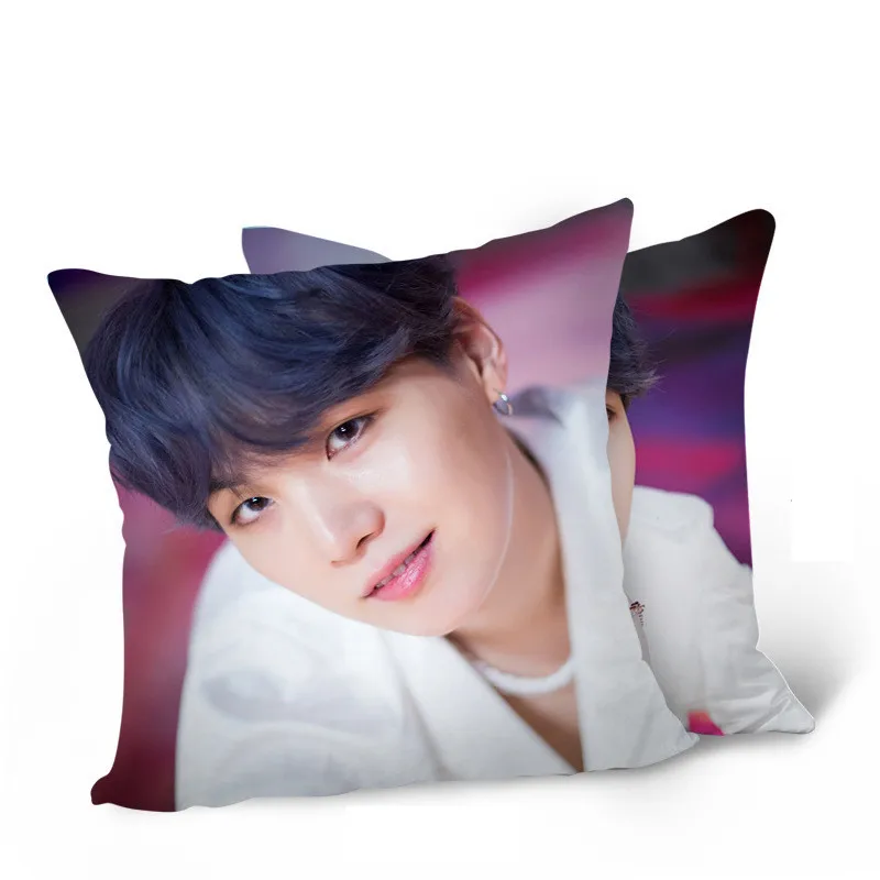 Kpop Bangtan мальчики вентиляторы подушка карта душа PERSONA мальчик с Luv двухсторонняя диванная подушка JUNGKOOK JIMIN SUGA