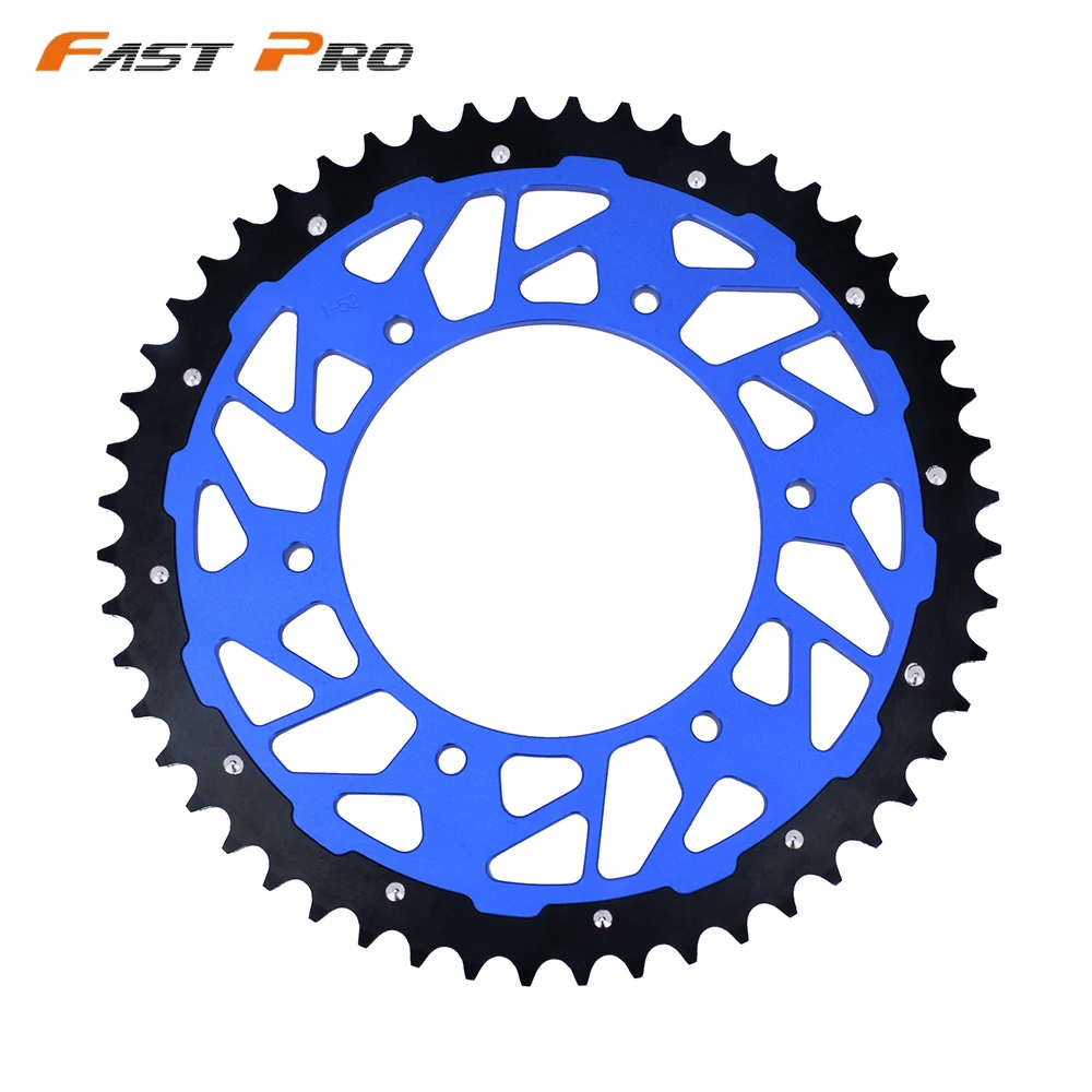 48 49 50T CNC Rear Chain Sprocket Steel and Aluminum For WR250F YZ250F YZ250 WR400F WR426F