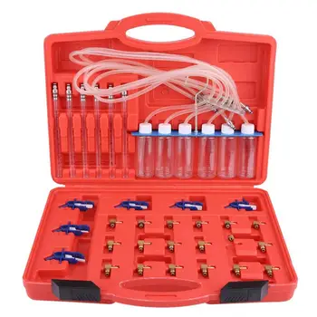 

Diesel Injector Flow Diagnostic Cylinder Common Rail Adapter Tester Fuel Line Test Tool Kit W/ Car Tools