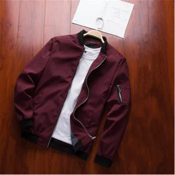 

2019 Mens Jackets Spring Autumn Casual Coats Bomber Jacket Slim Fashion Male Outwear Mens Brand Clothing 6XL SA585