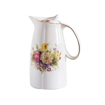 A 1.5L/2L керамические кувшины бутылки для воды холодный чайник Без взрыва кувшин большой емкости бытовой керамический термос - Цвет: A