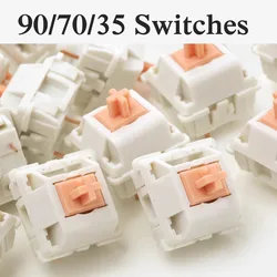 35/70/90 pces 3 pinos similares ao interruptor mecânico teclado interruptor substituição tátil policarbonato superior habitação