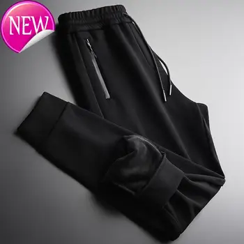 

Pants Thick Velvet with elastic belt, autumn and winter, men's trousers are 3XL 4XL,
