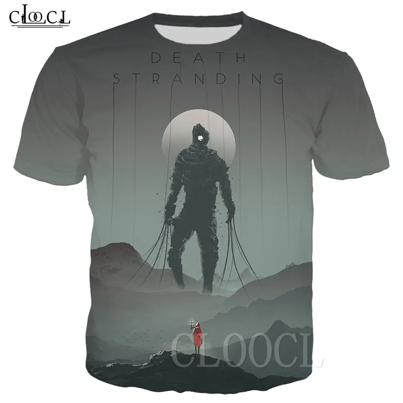 T Shirt 5 Футболка с надписью «Death Stranding», унисекс, футболки в стиле хип-хоп, футболки с 3D принтом, футболка с аниме, летний модный Повседневный пуловер для мужчин и женщин, Прямая поставка - Цвет: T Shirt 5