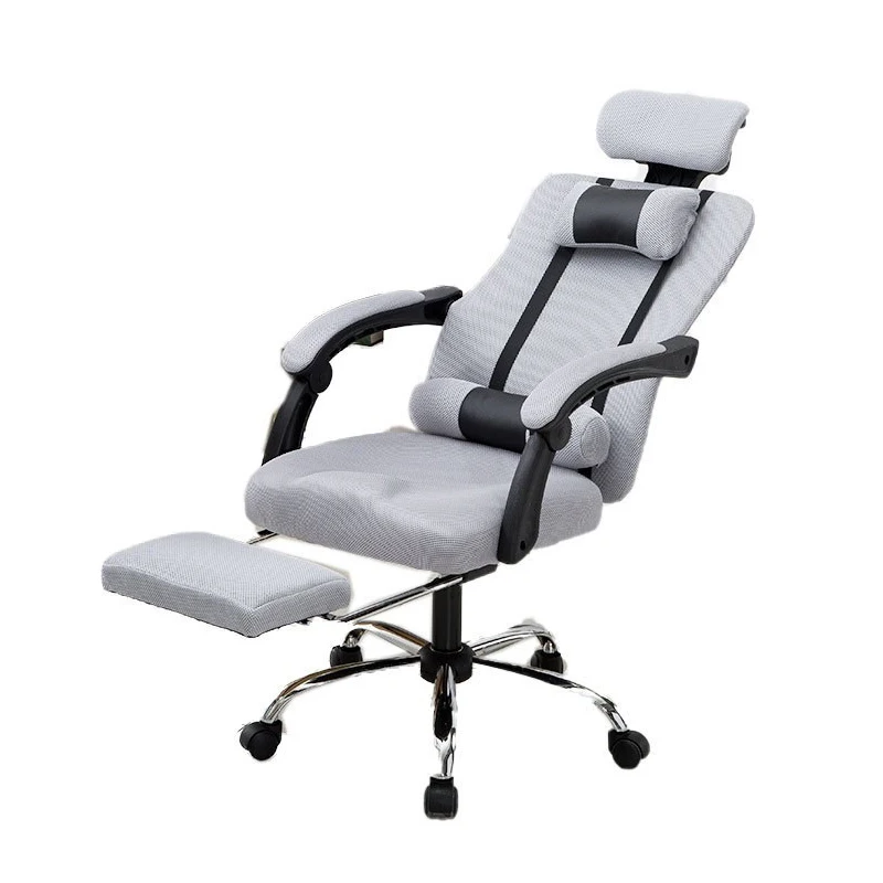 Hot Sale  electronic Office chair with roller and armrest can lie down and collapsible
