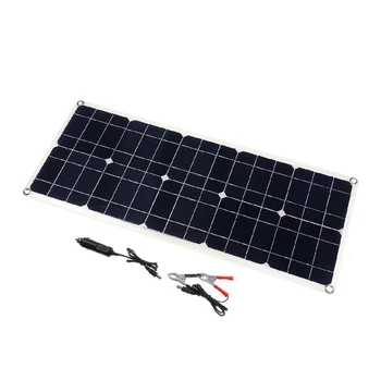 

100W 18V Dual USB Solar Panel Battery Charger for Boat Car Home Camping Hiking