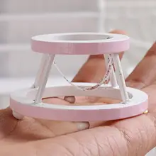 Meubles de maison de poupée, trotteur pour bébé, Mini accessoire de Simulation de scène pour Miniatures, jouets de décoration 1/12