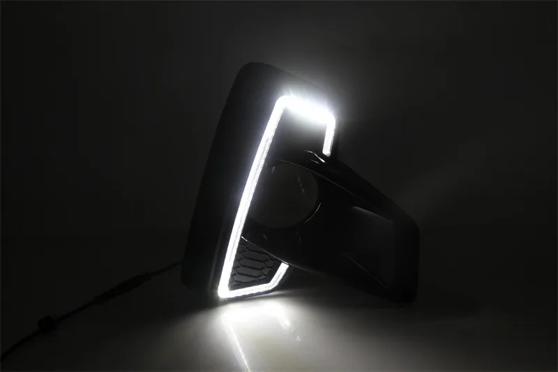 Светодиодный дневной светильник DRL, водонепроницаемый сигнальный противотуманный фонарь, дневные ходовые огни для Toyota Hilux Rocco
