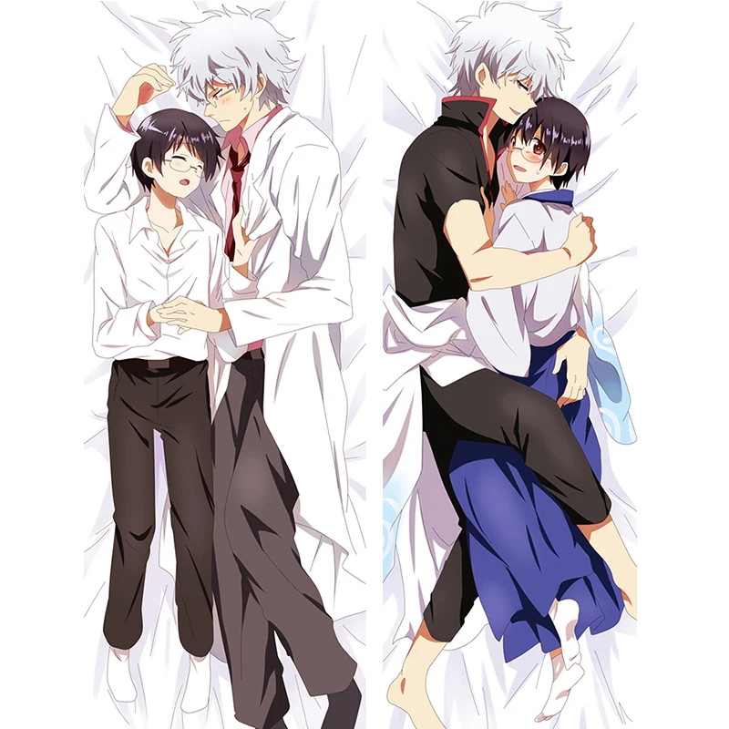 

GINTAMA Man Gintoki Sakata Anime Boy Toshiro Hijikata Long Body Pillow Case Shinsuke Takasugi Dakimakura Cover