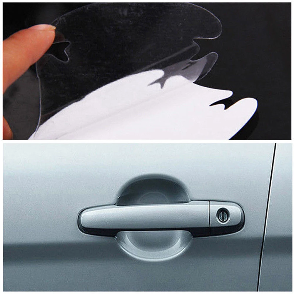 

4pcs Universal Car Scratch-resistant Film Blue Antifouling Door Handle Sticker Car sticker Car Styling Car Decal Dropshiping