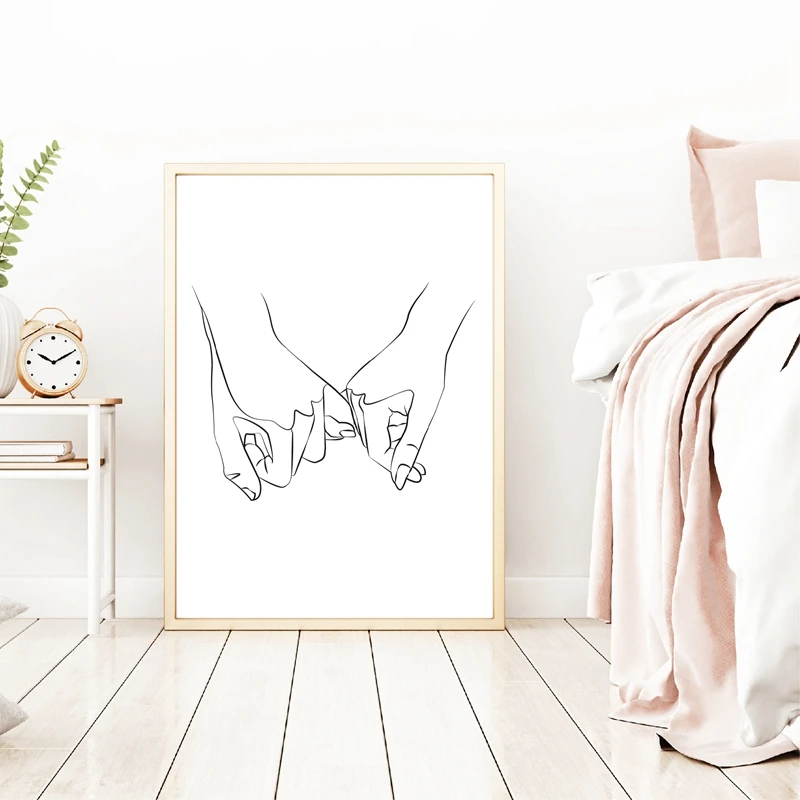 Pinky Swear Prints Home Room Decor
