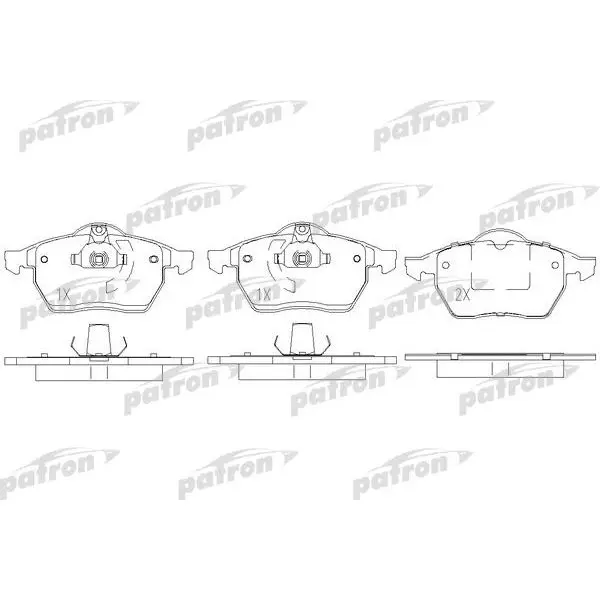 Колодки тормозные дисковые передн OPEL: CALIBRA A 92-97, VECTRA