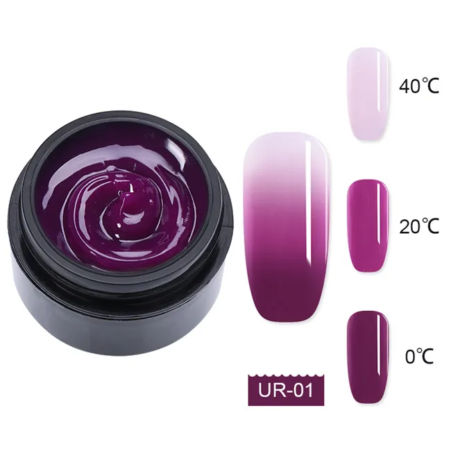 color changing1 Ur Sugar 15 мл поливинилхлоридный УФ-гель с розовым блеском, блестящий лазер для быстрого наращивания ногтей, строительный Гель-лак для ногтей - Цвет: color changing1