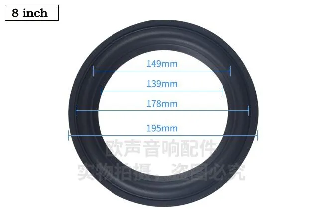 2 шт. динамик резиновая объемная подвеска край губка Ремонт Аксессуары для 4/5/6,5/8/10/обрамление динамика сабвуфер низкочастотный динамик