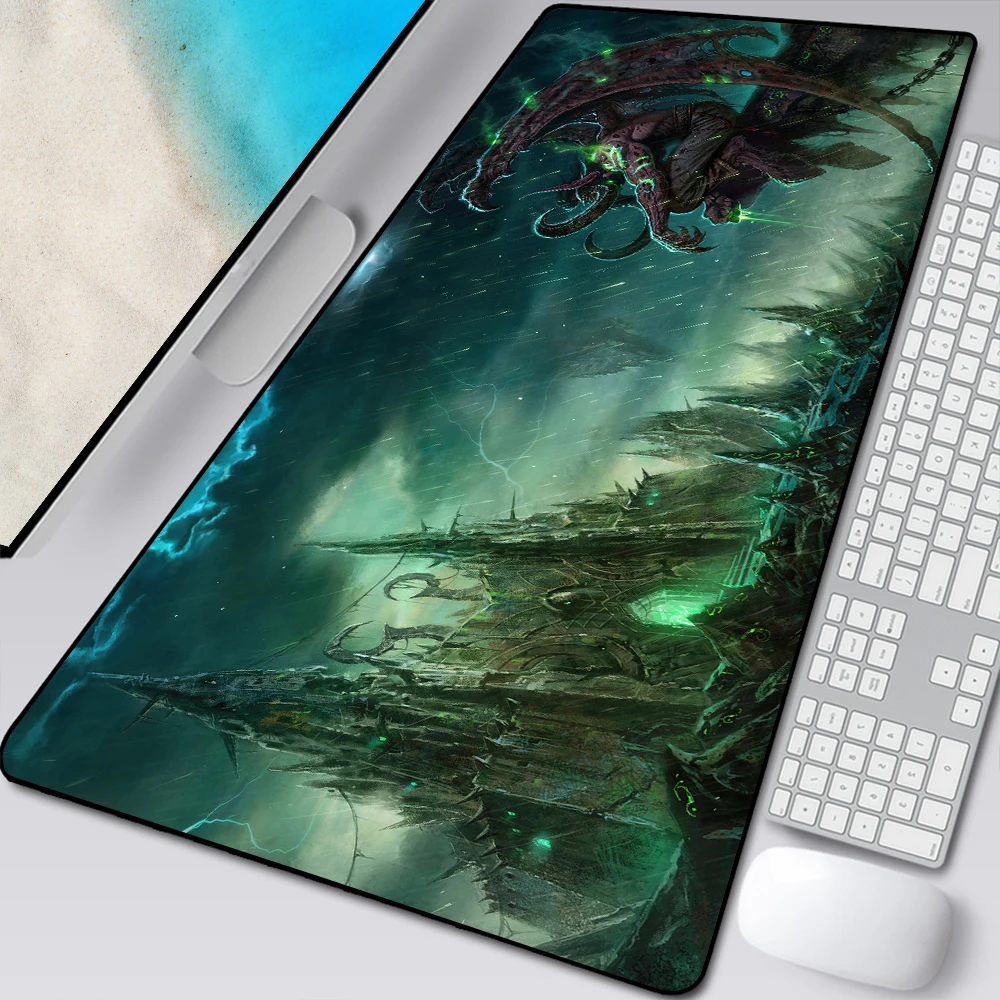Grande Gaming Mouse Pad World of Warcraft Anime Mat Grande Wow Lich Rei Gamer xl Computador Mousepad Desk Play Csgo - Imagem 6